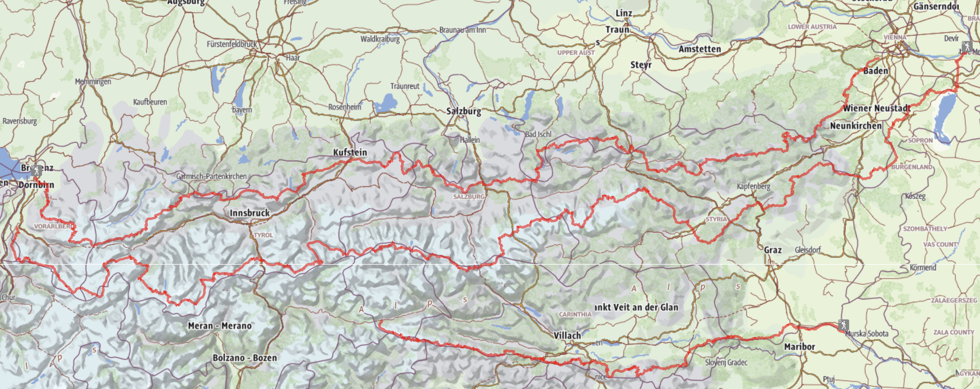 All three trails of the Alpen Triple Crown